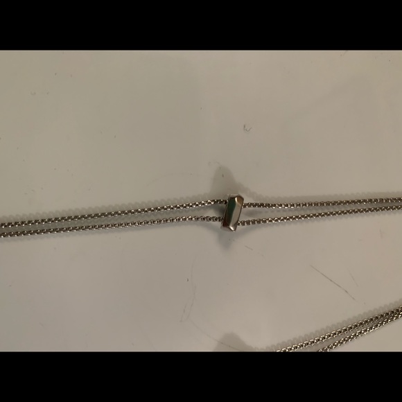 Kendra Scott drop necklace with two stones - Picture 4 of 5